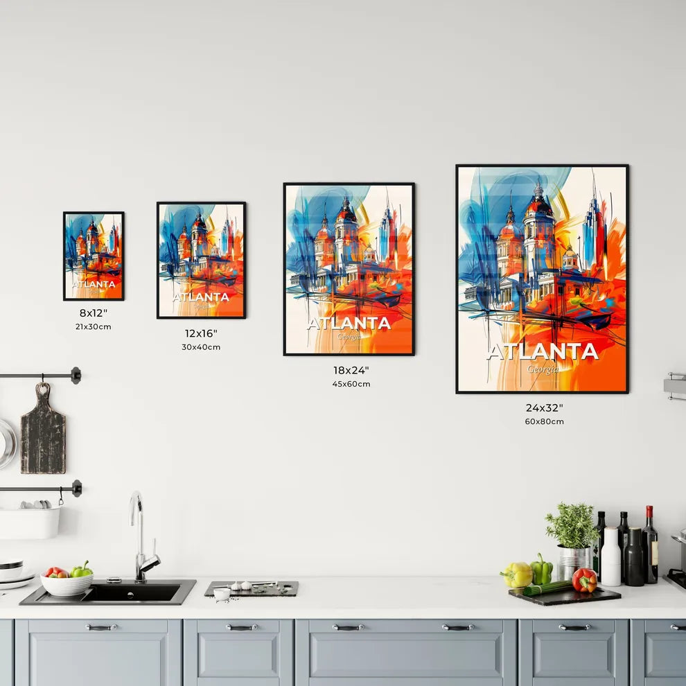 Vibrant Atlanta, Georgia Kitchen Art