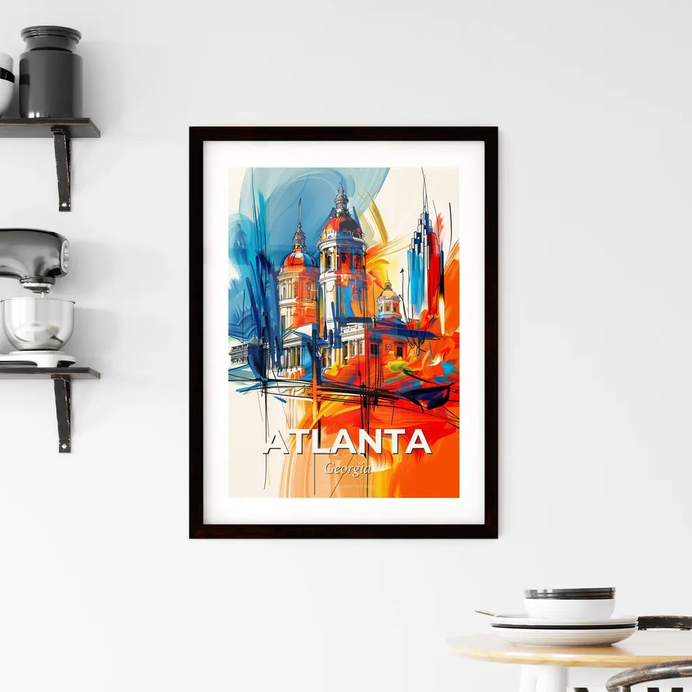 Vibrant Atlanta, Georgia Framed Print