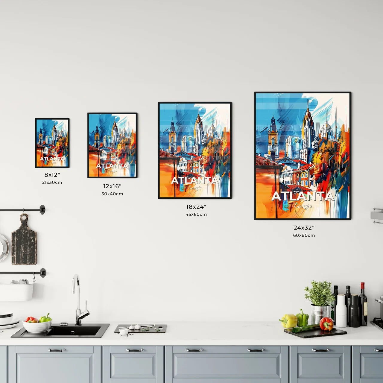 Vibrant Atlanta, Georgia Kitchen Art