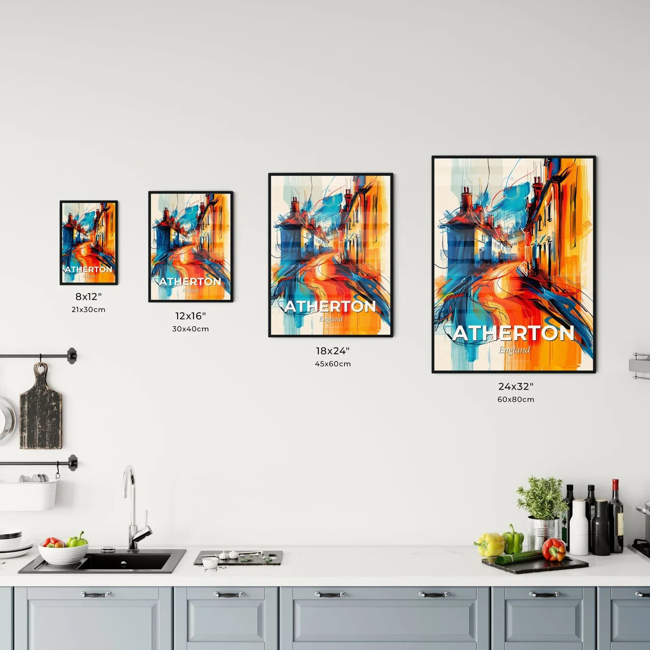Vibrant Atherton, England Kitchen Art
