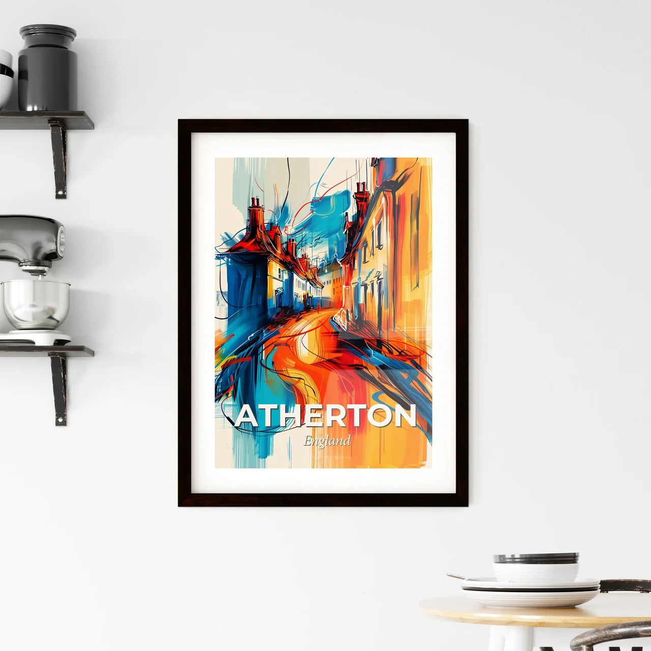 Vibrant Atherton, England Framed Print