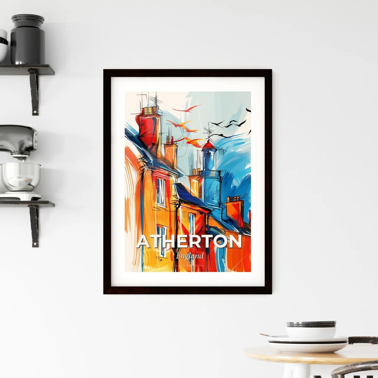 Vibrant Atherton, England Framed Print