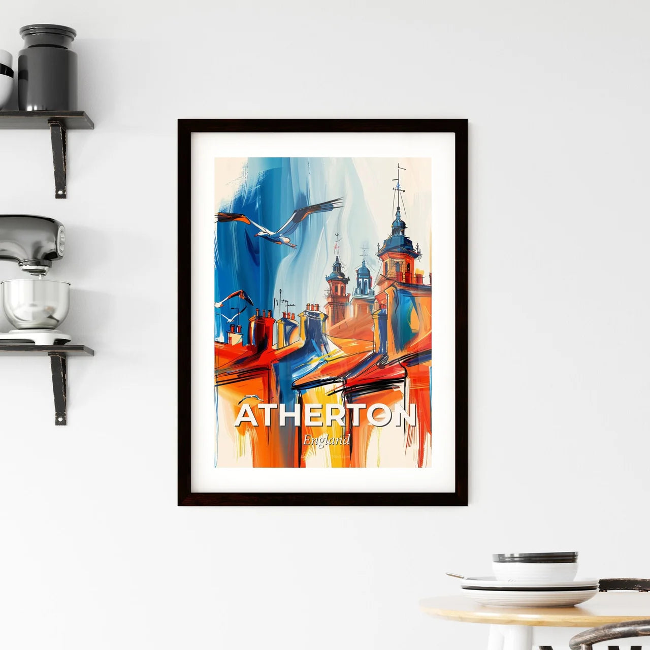 Vibrant Atherton, England Framed Print
