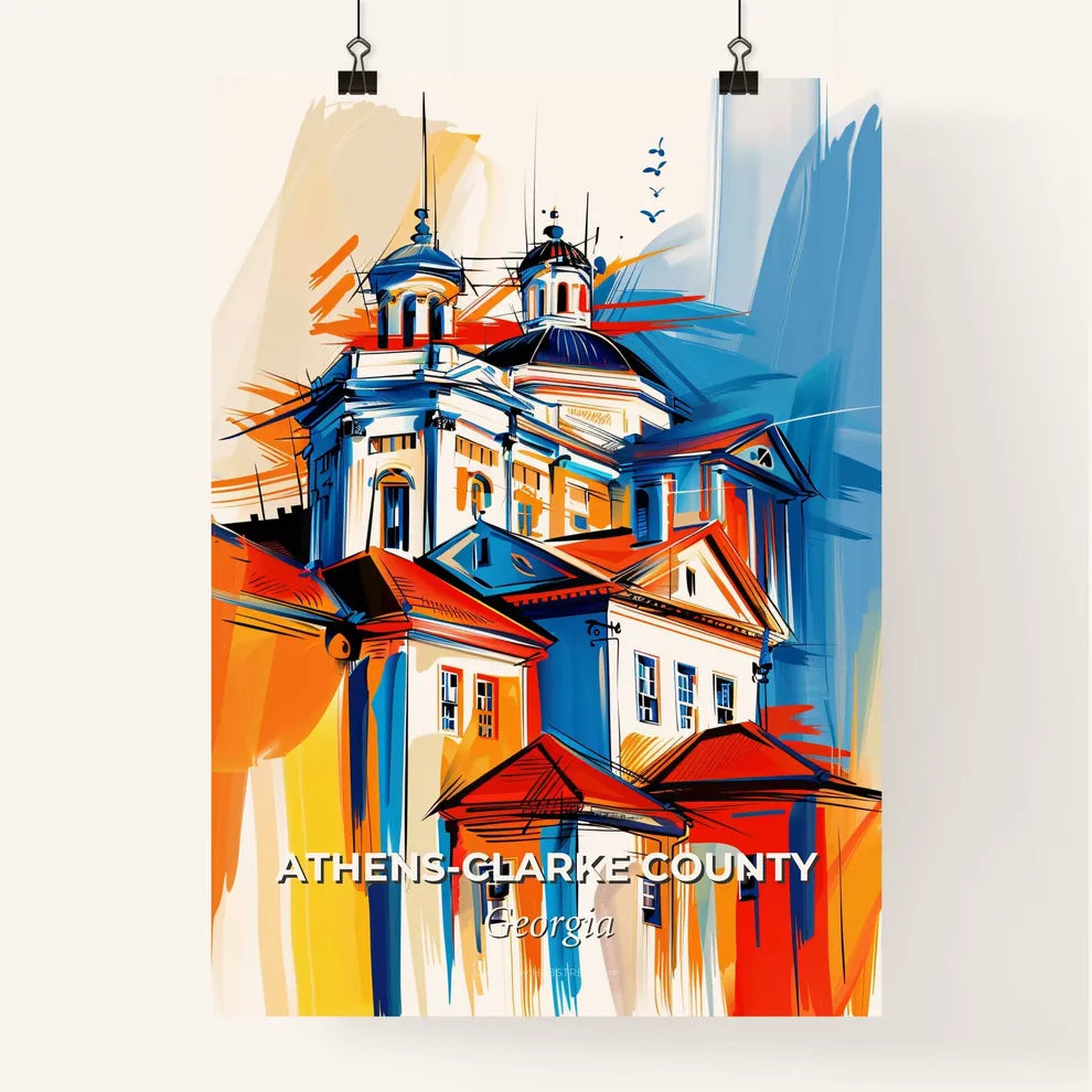 Vibrant Athen Poster