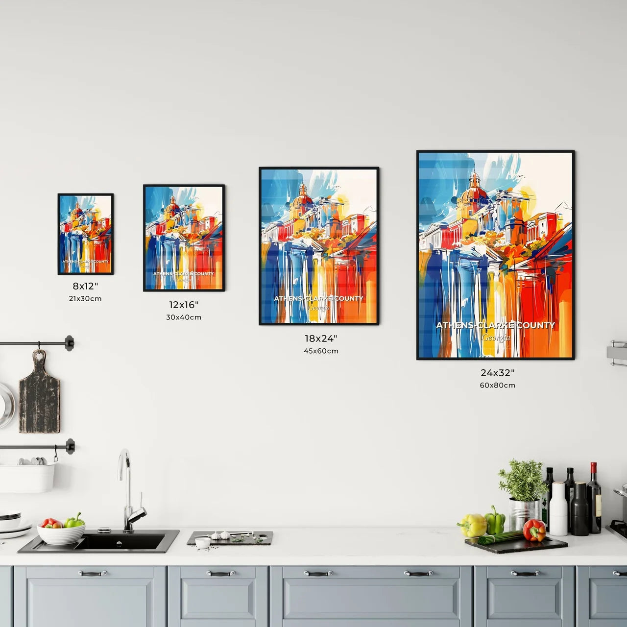 Vibrant Athen Kitchen Art