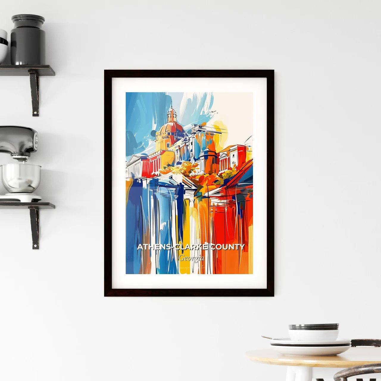 Vibrant Athen Framed Print