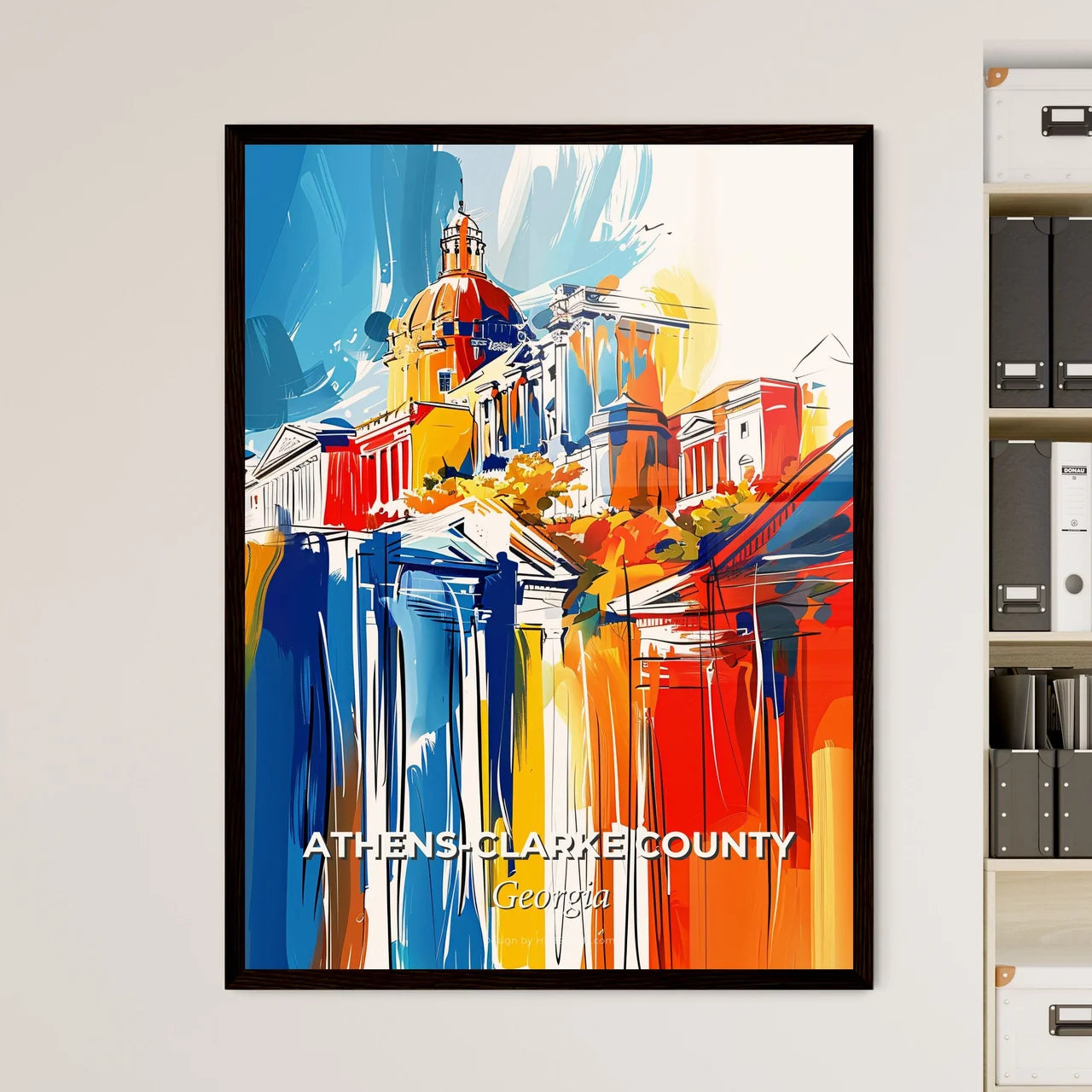 Vibrant Athen Art Print