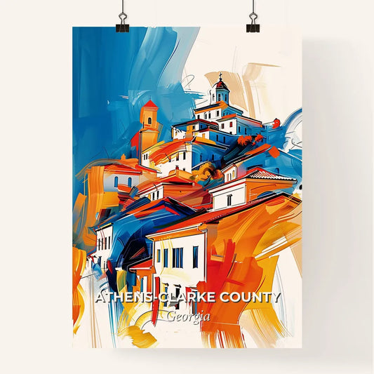 Vibrant Athen Poster