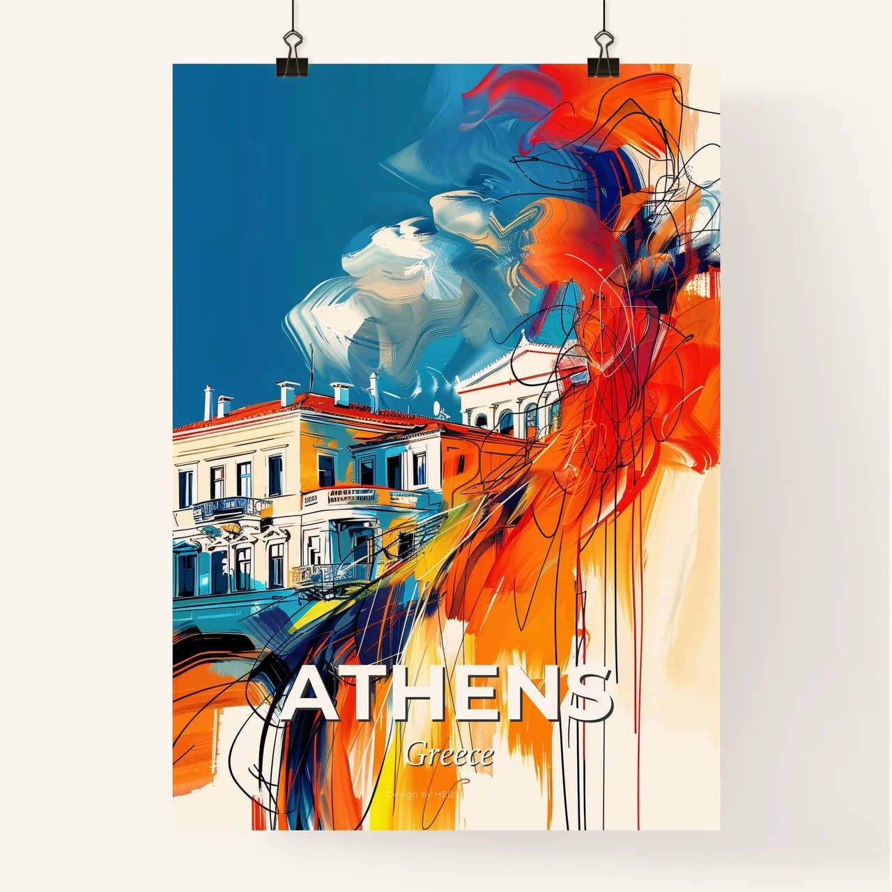 Vibrant Athens, Greece Poster