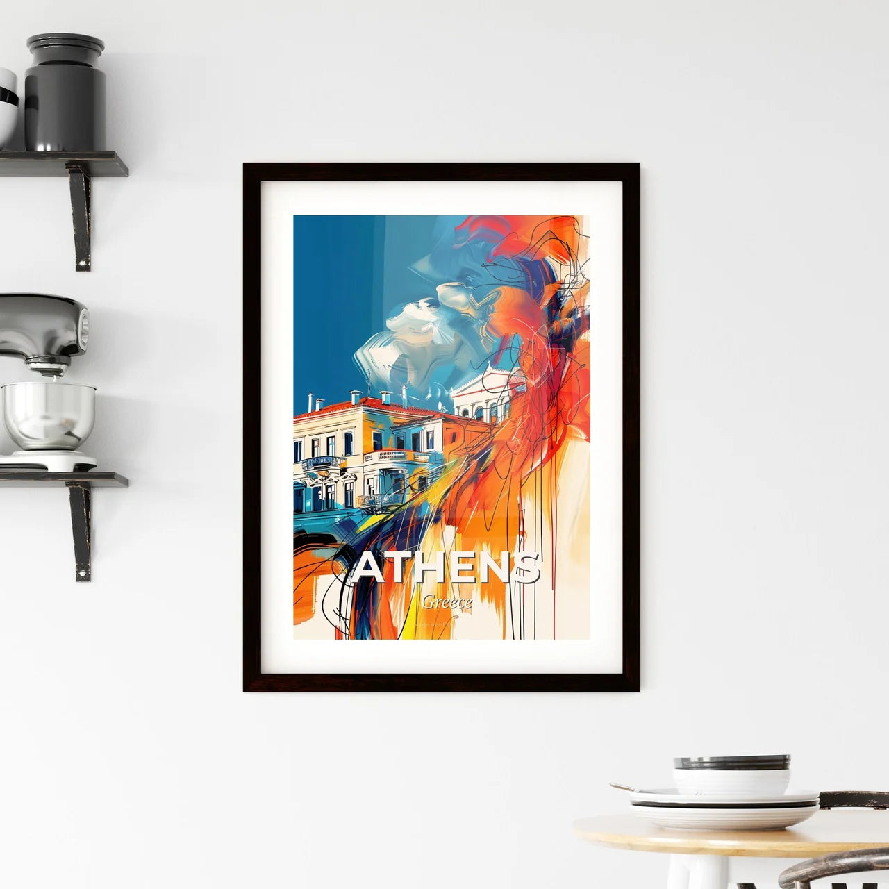 Vibrant Athens, Greece Framed Print