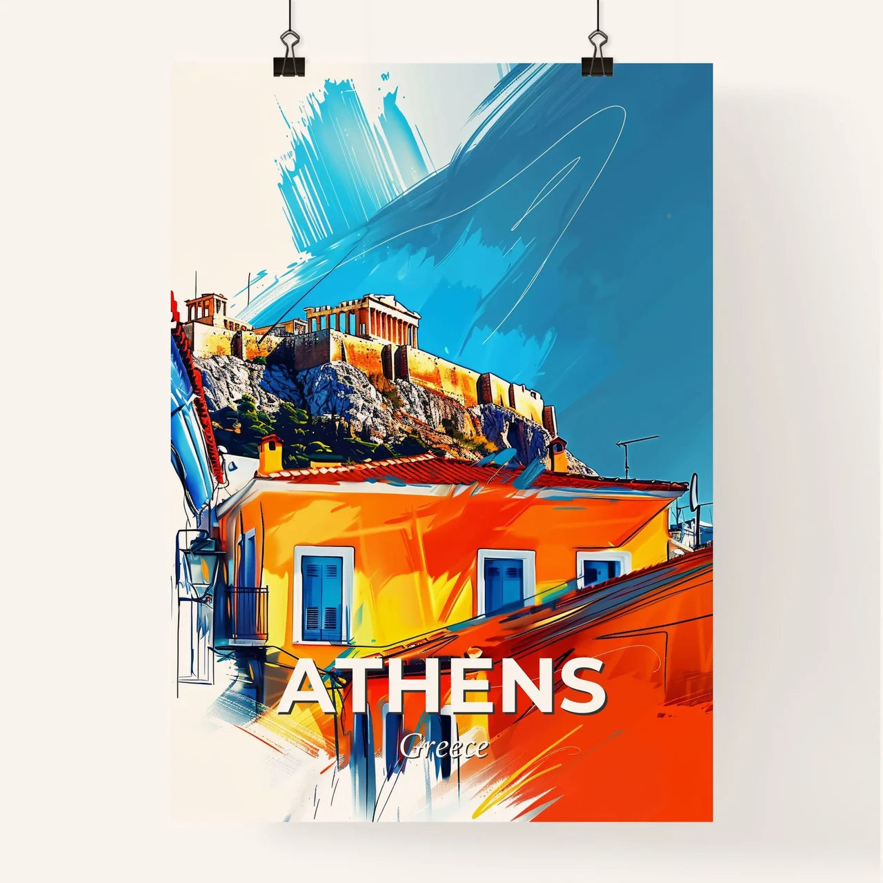 Vibrant Athens, Greece Poster