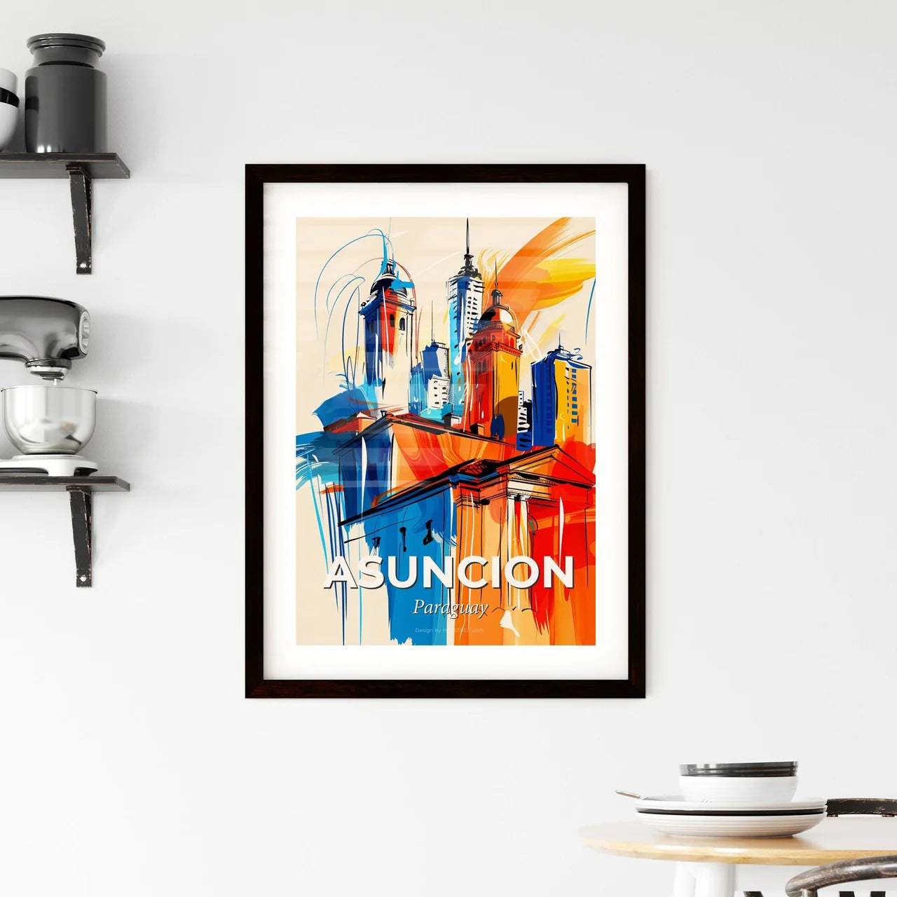 Vibrant Asuncion, Paraguay Framed Print