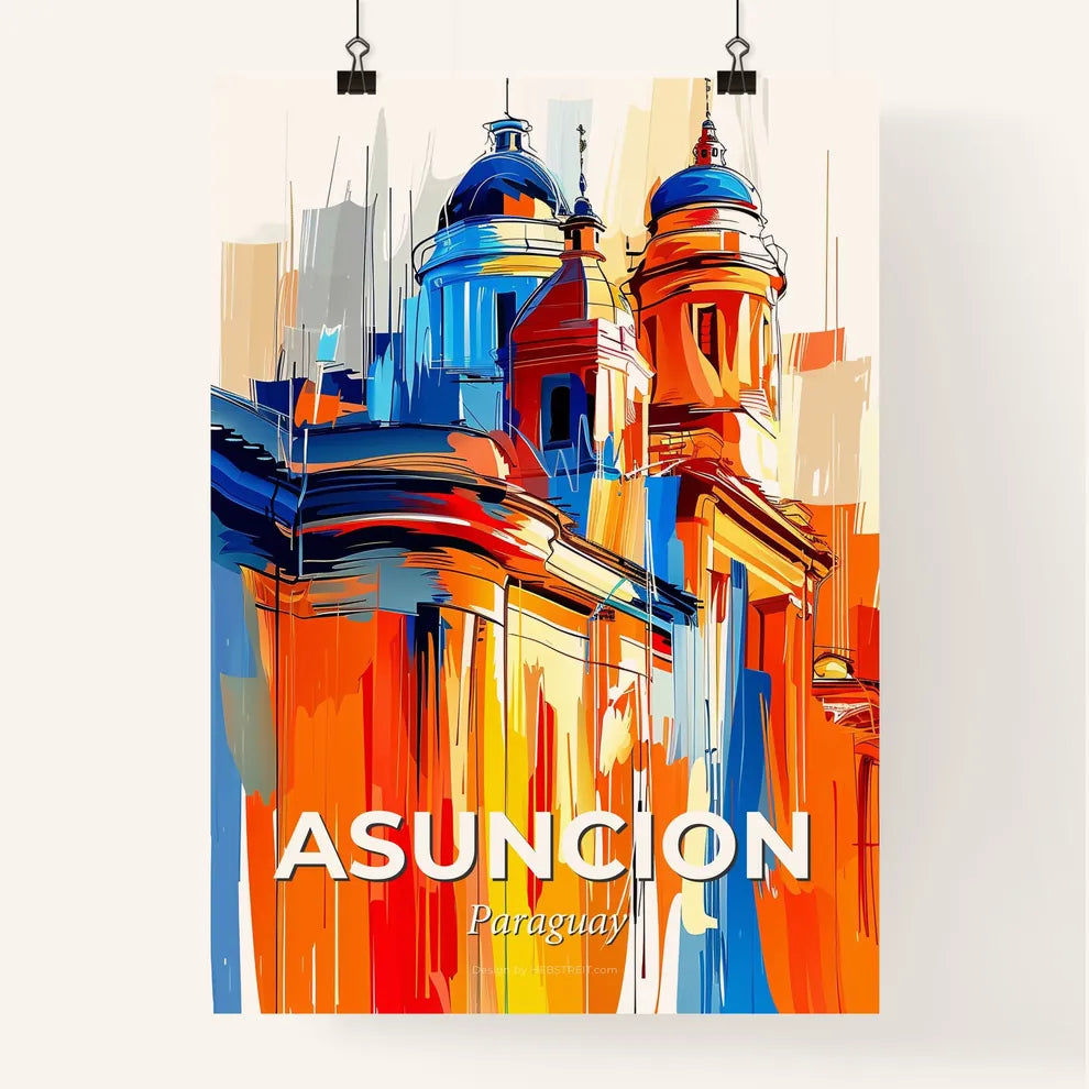 Vibrant Asuncion, Paraguay Poster