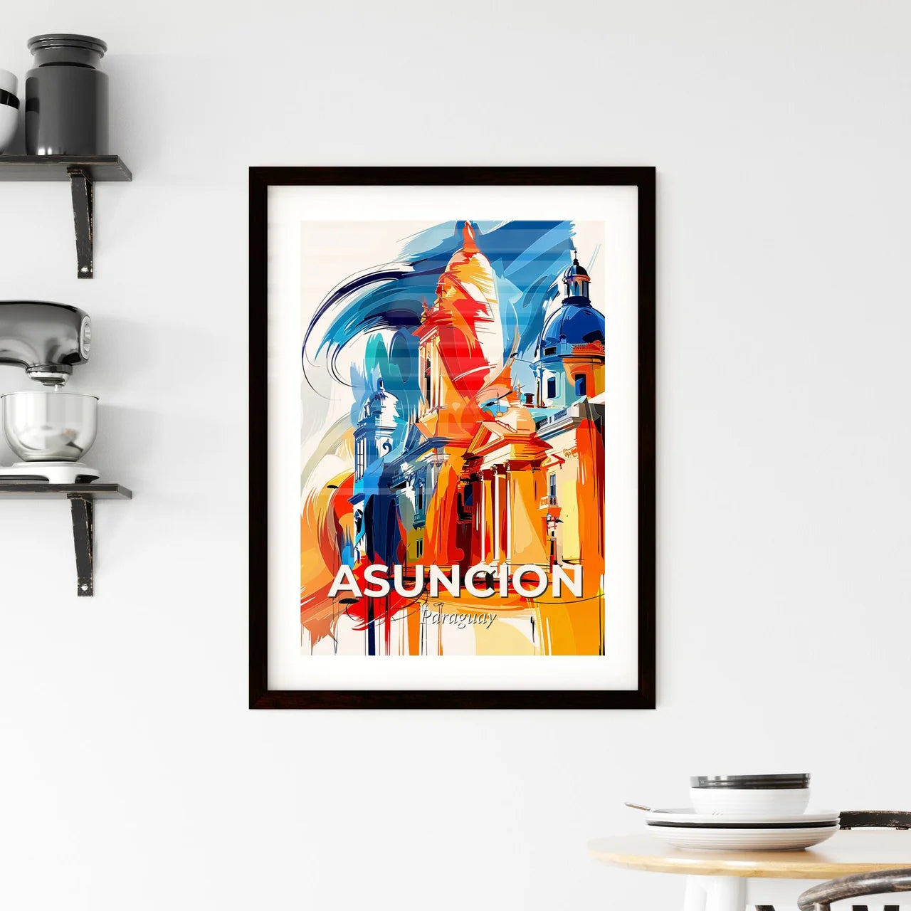Vibrant Asuncion, Paraguay Framed Print