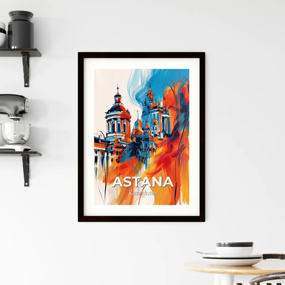 Vibrant Astana, Kazakhstan Framed Print