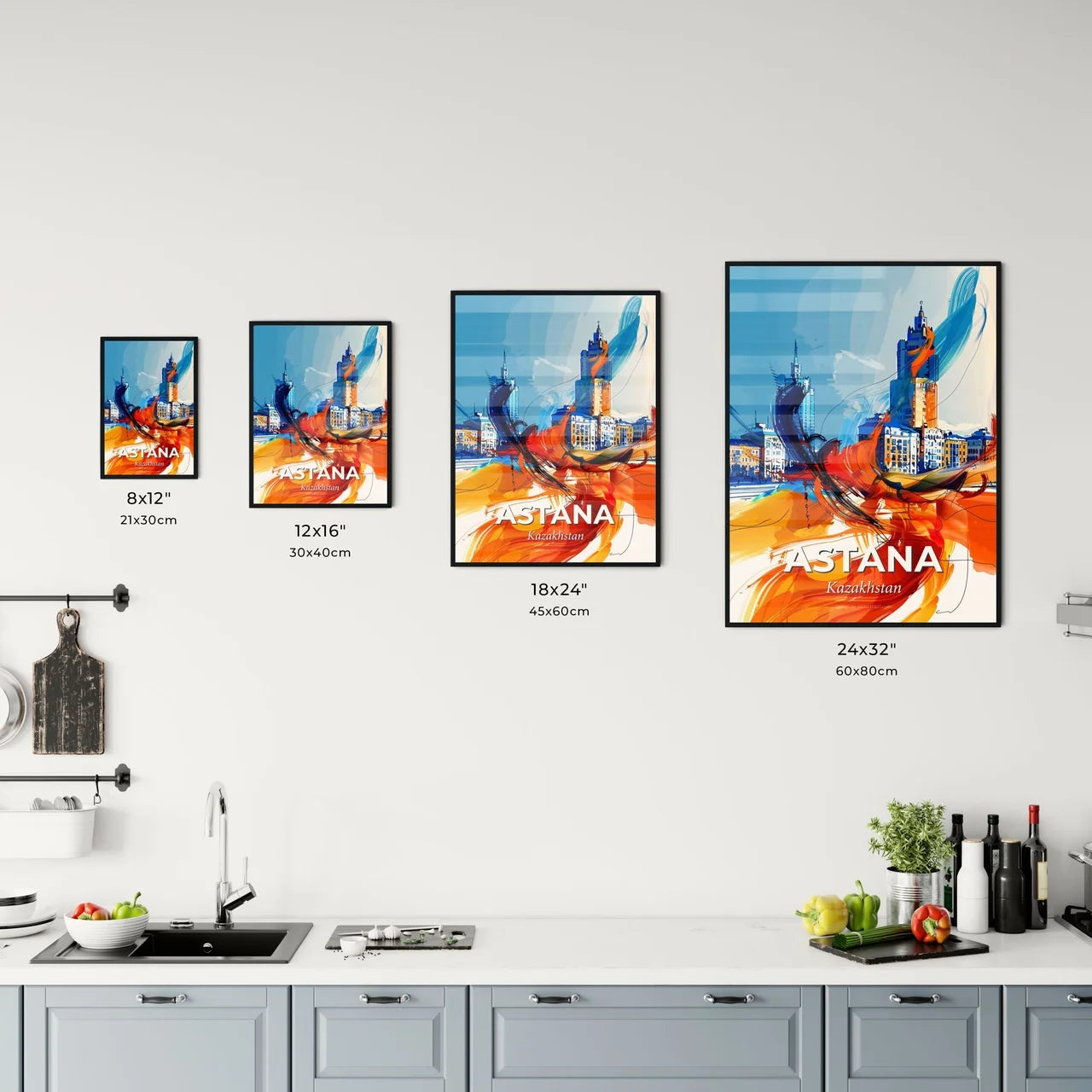 Vibrant Astana, Kazakhstan Kitchen Art