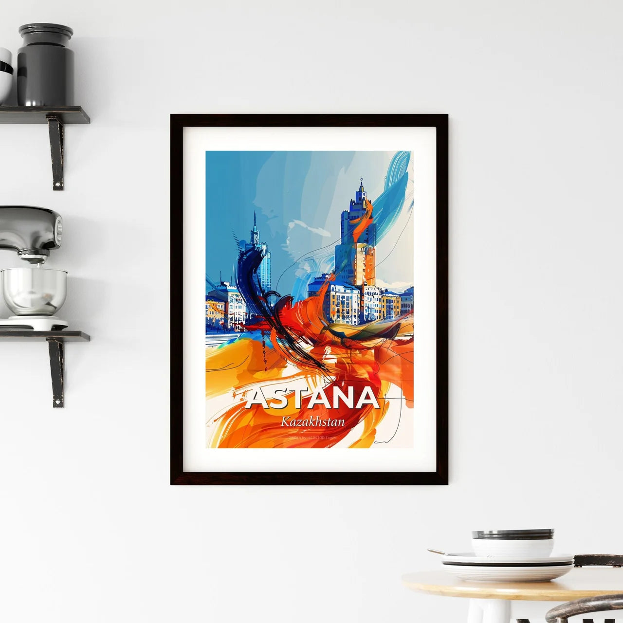 Vibrant Astana, Kazakhstan Framed Print