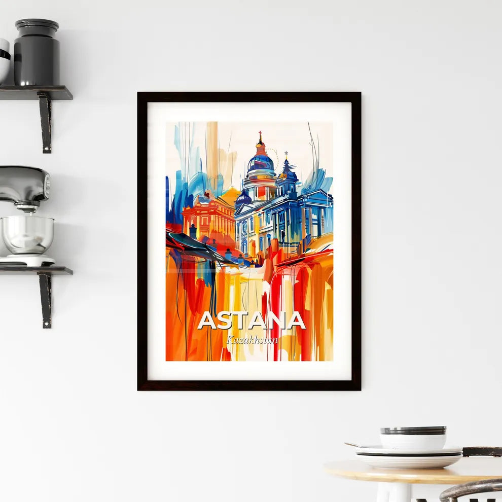 Vibrant Astana, Kazakhstan Framed Print