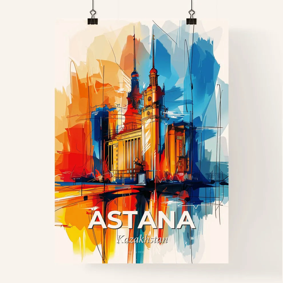Vibrant Astana, Kazakhstan Poster