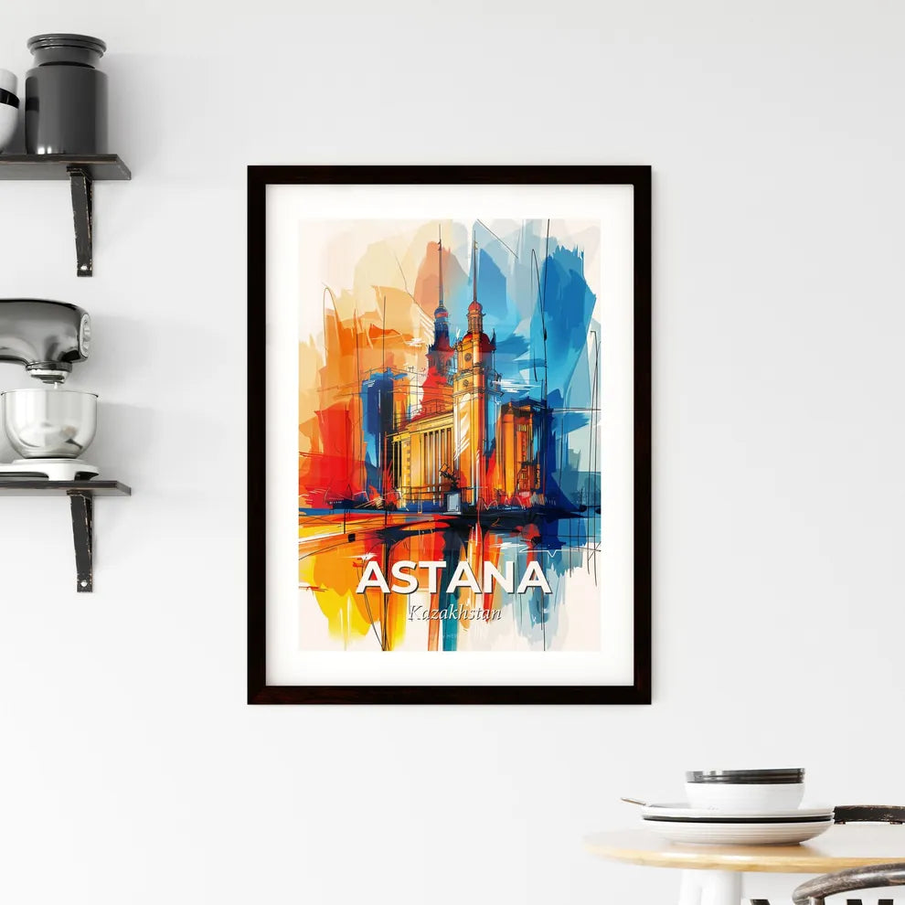 Vibrant Astana, Kazakhstan Framed Print