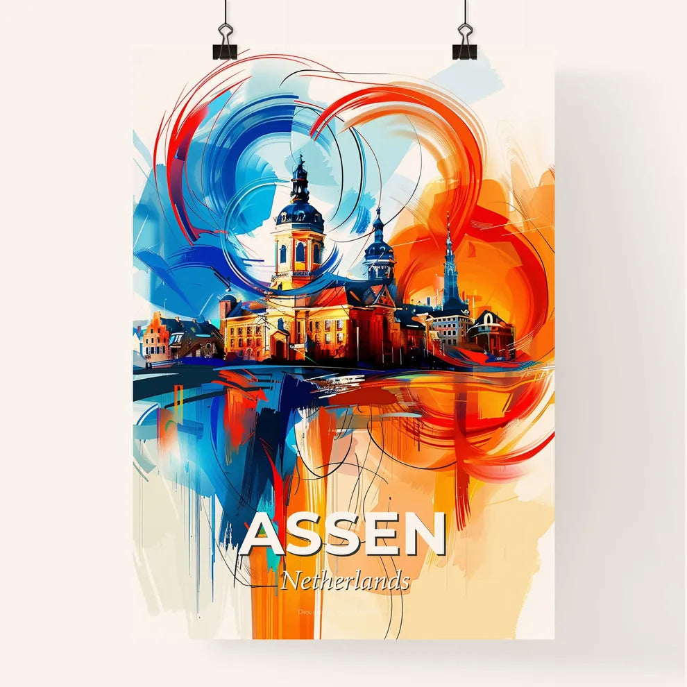 Vibrant Assen, Netherlands Poster