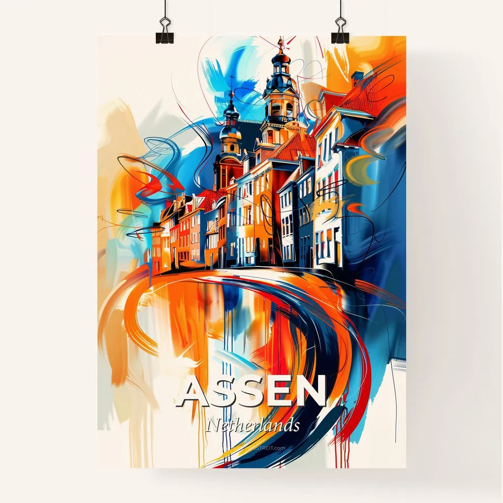 Vibrant Assen, Netherlands Poster
