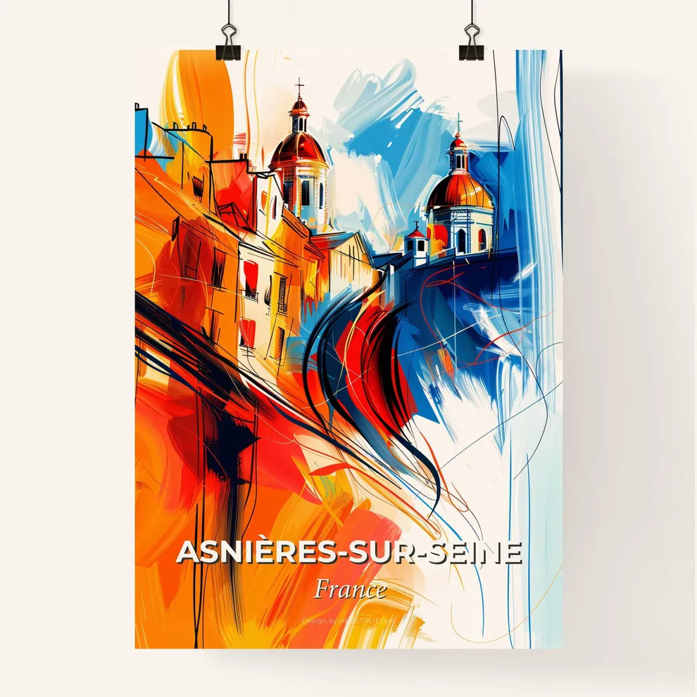 Vibrant Asnière Poster
