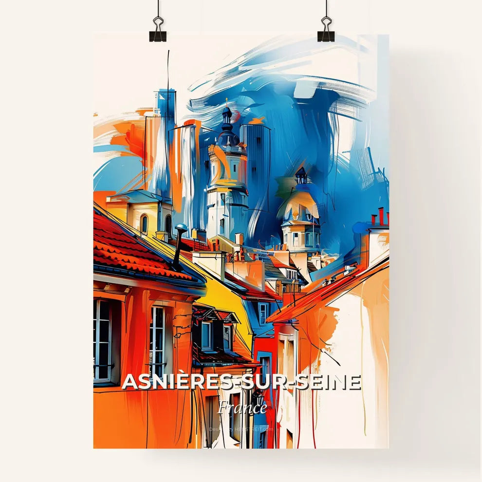 Vibrant Asnière Poster