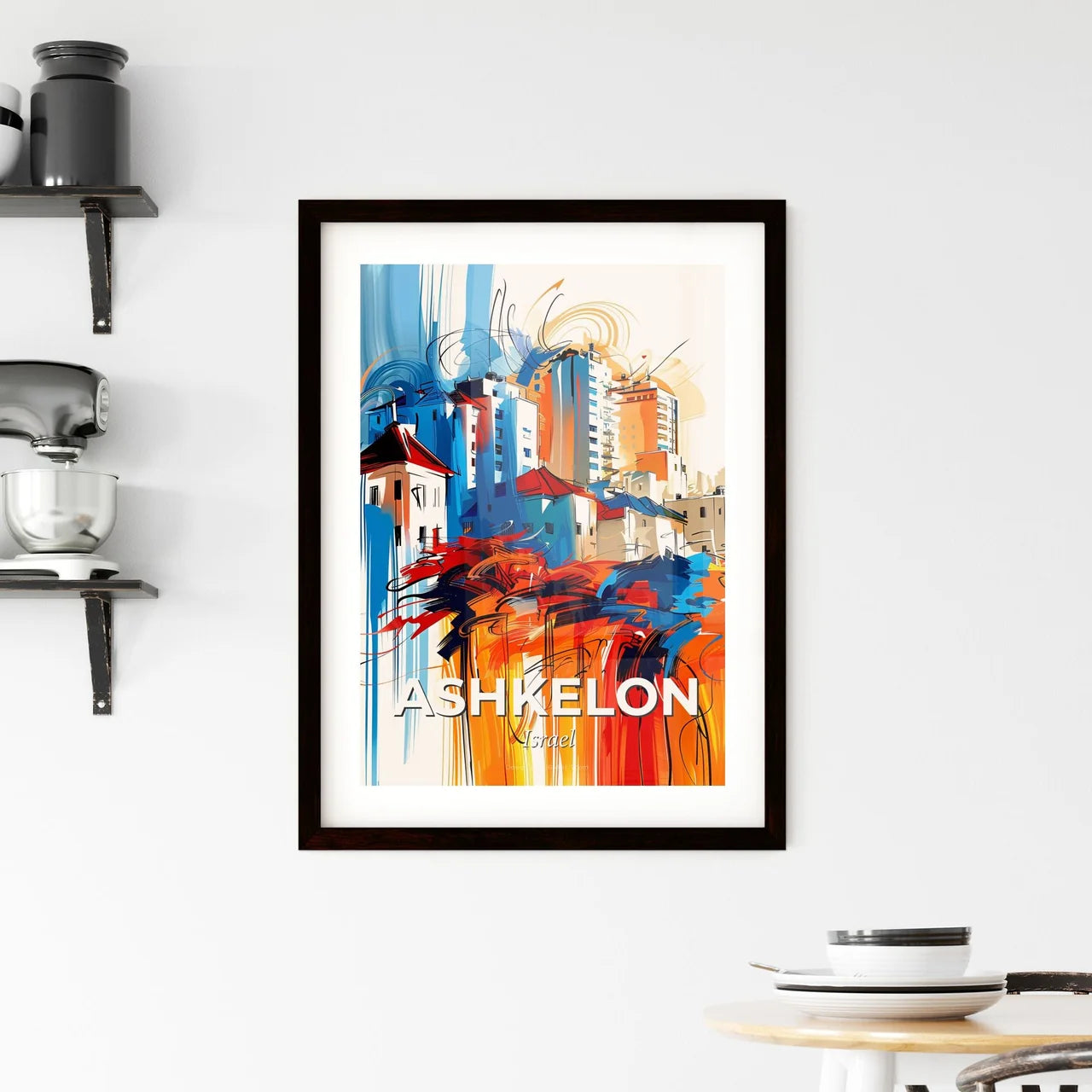 Vibrant Ashkelon, Israel Framed Print