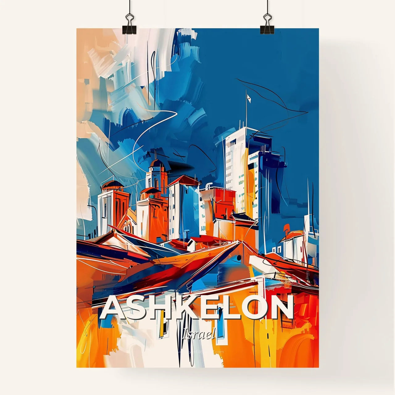 Vibrant Ashkelon, Israel Poster