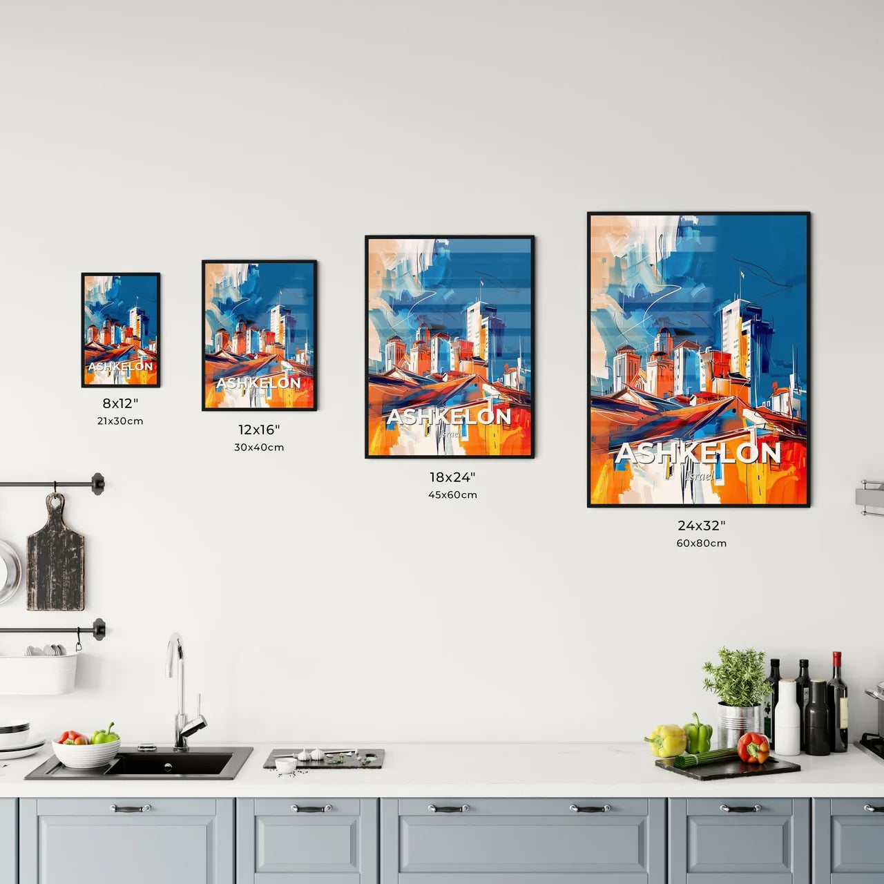 Vibrant Ashkelon, Israel Kitchen Art