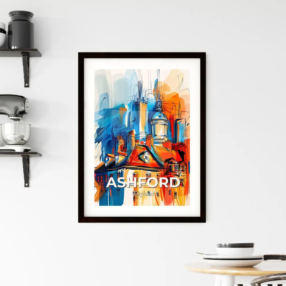 Vibrant Ashford, England Framed Print