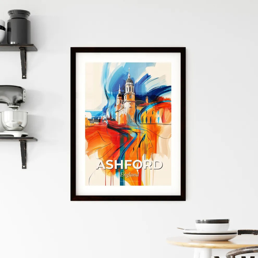 Vibrant Ashford, England Framed Print