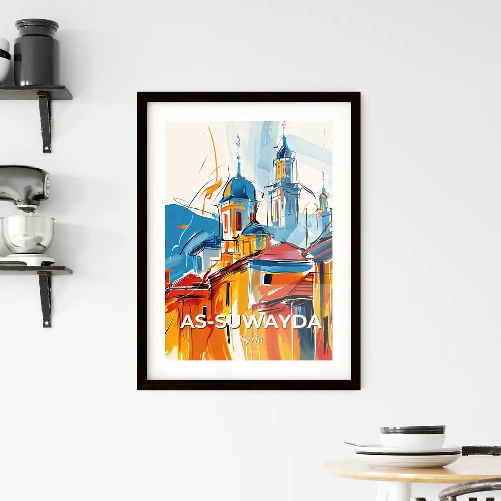 Vibrant A Framed Print