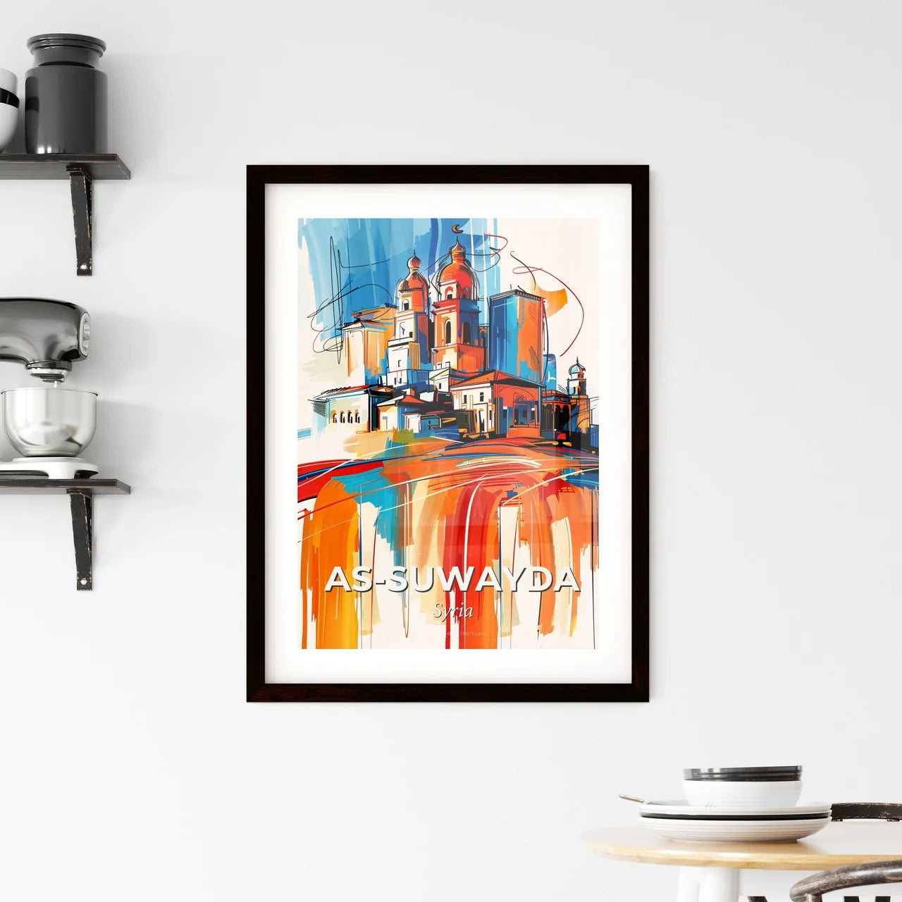 Vibrant A Framed Print
