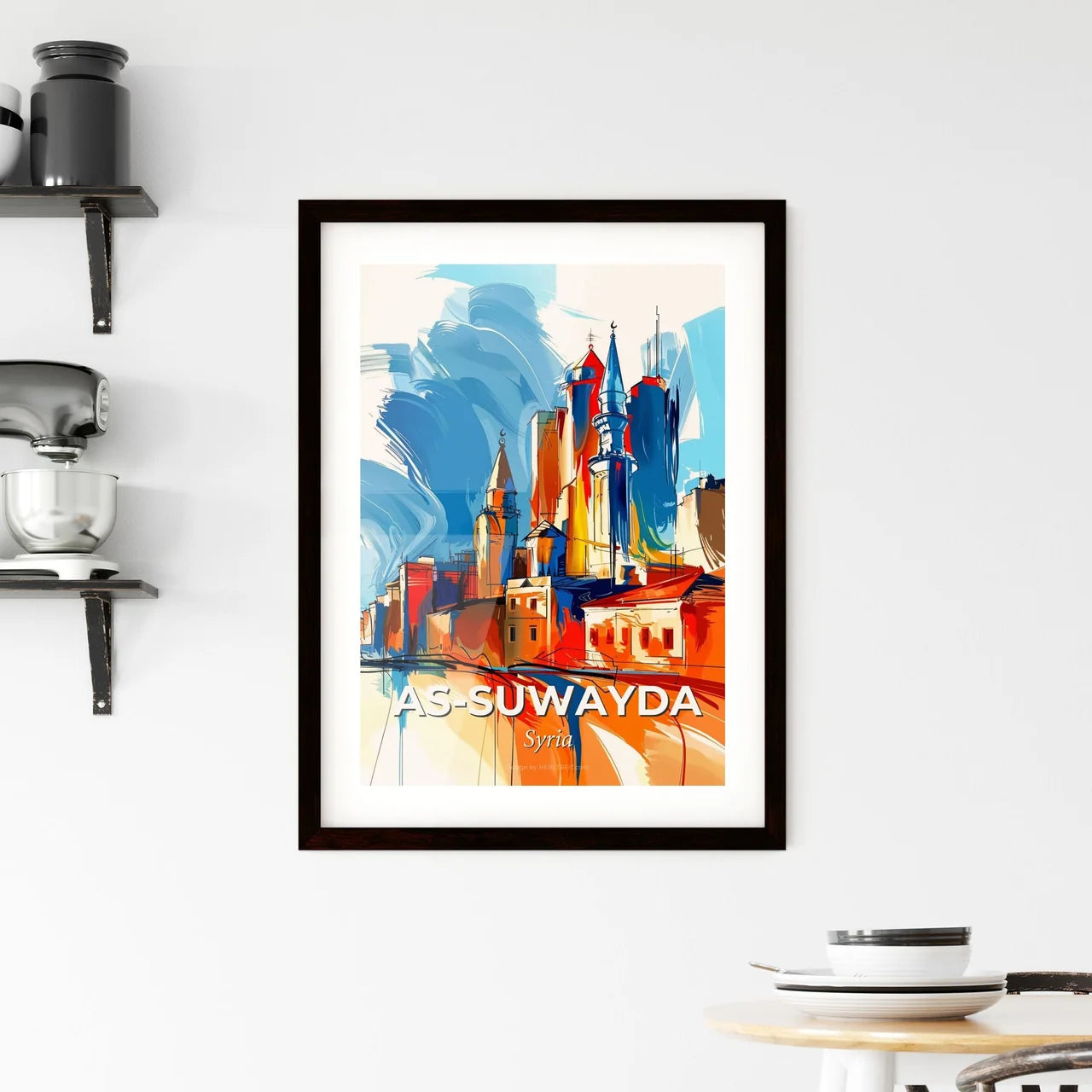 Vibrant A Framed Print