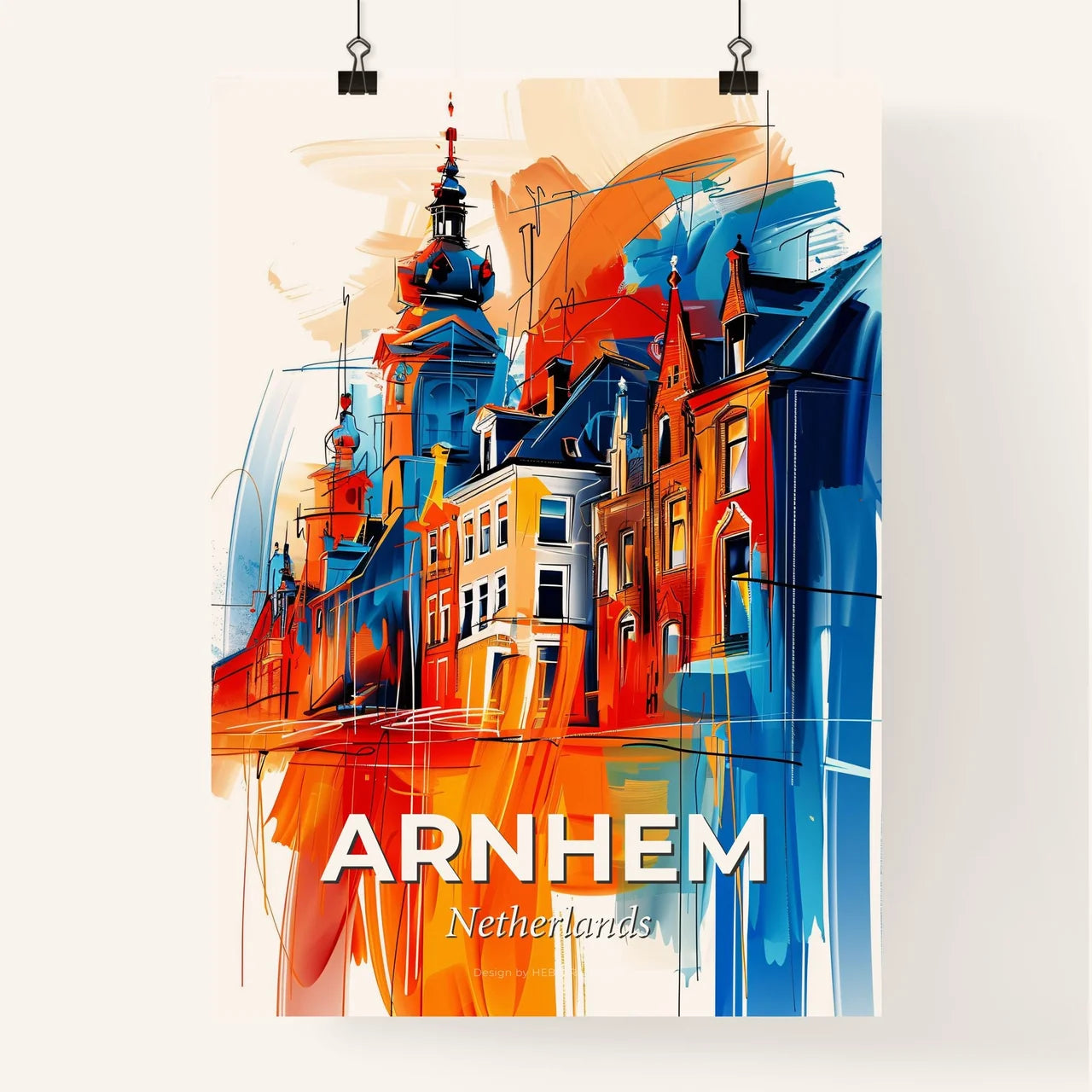 Vibrant Arnhem, Netherlands Poster