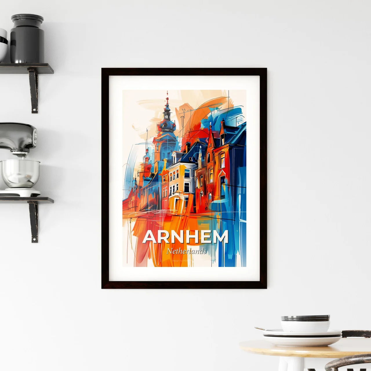 Vibrant Arnhem, Netherlands Framed Print