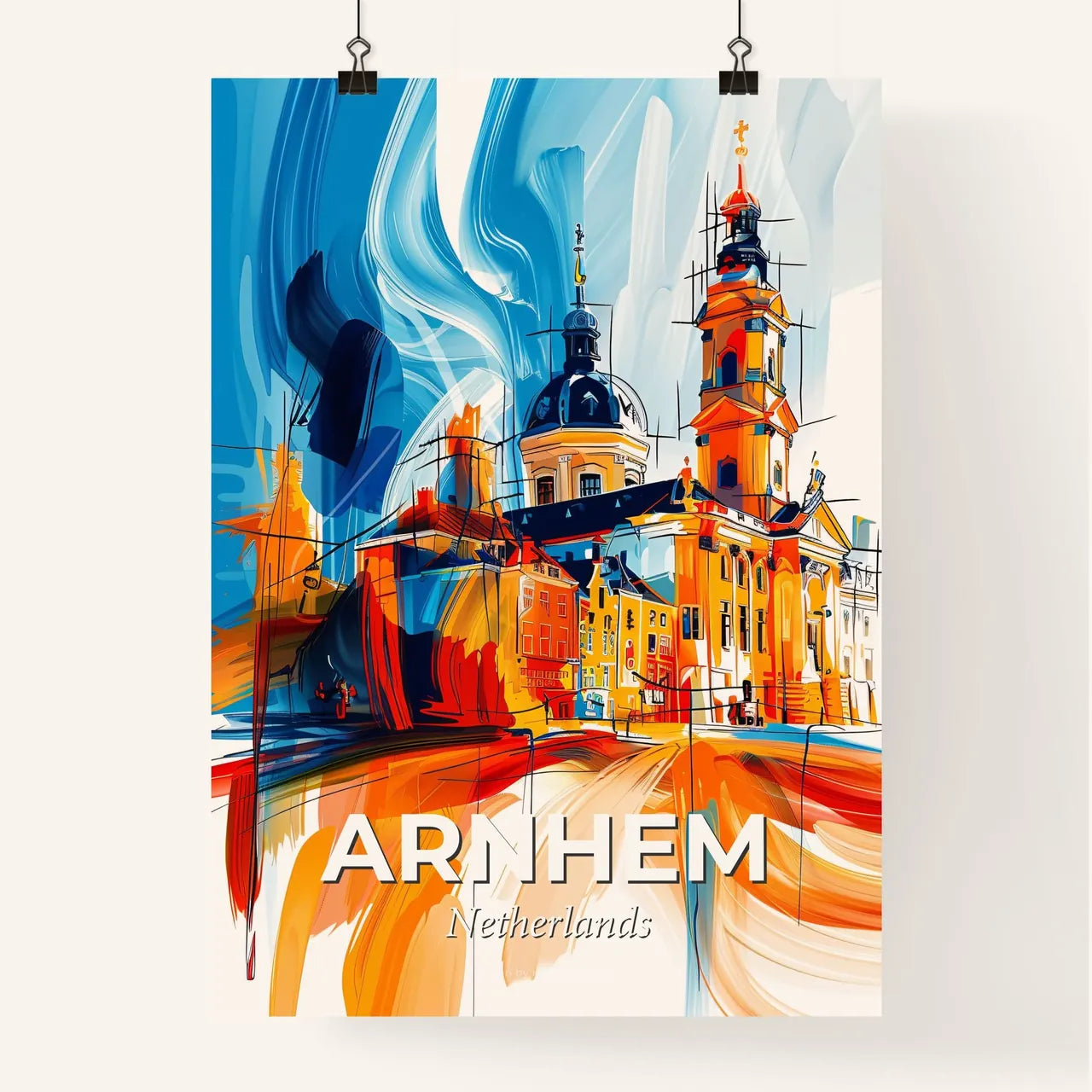 Vibrant Arnhem, Netherlands Poster