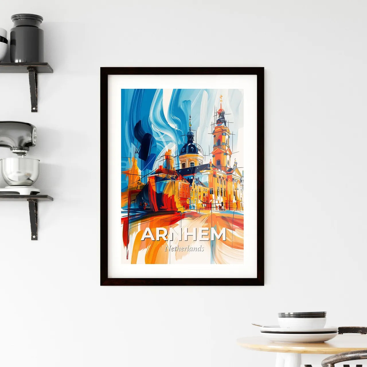 Vibrant Arnhem, Netherlands Framed Print