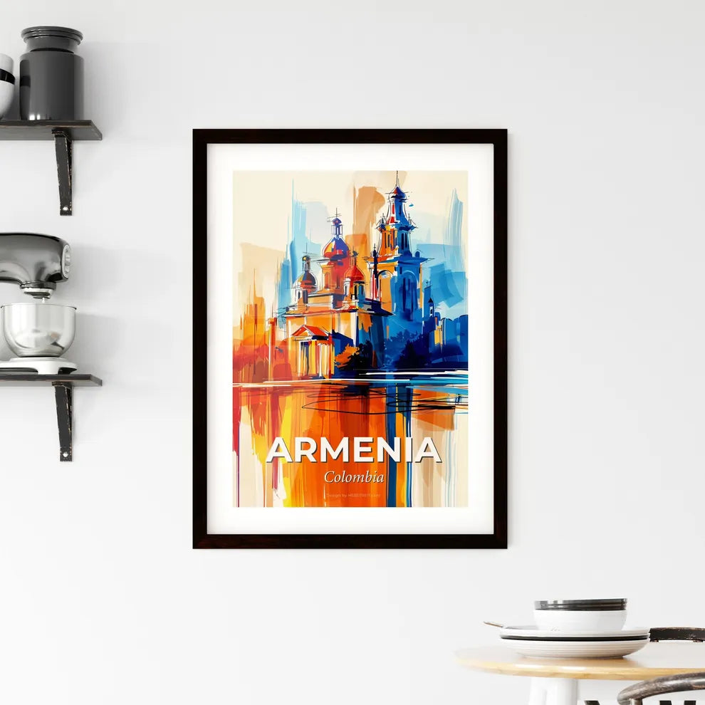 Vibrant Armenia, Colombia Framed Print
