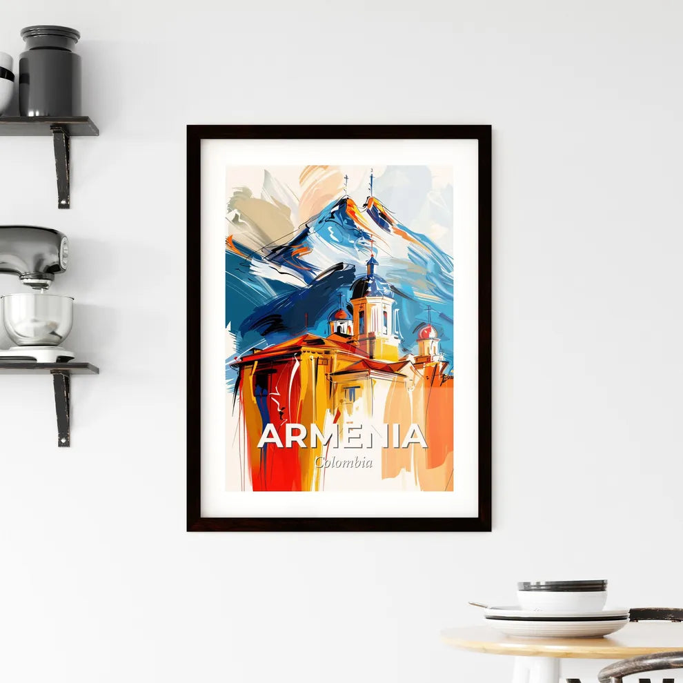 Vibrant Armenia, Colombia Framed Print