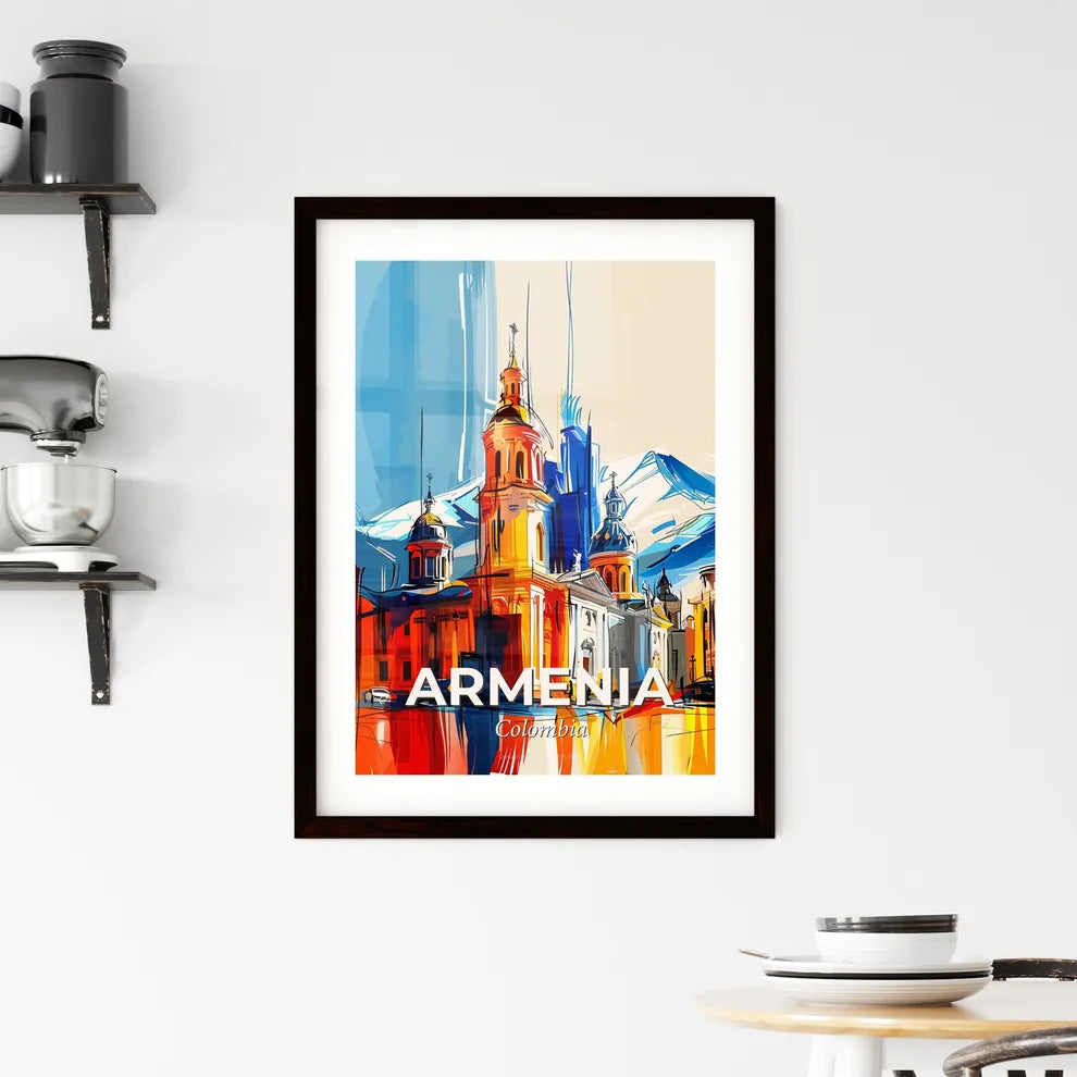Vibrant Armenia, Colombia Framed Print