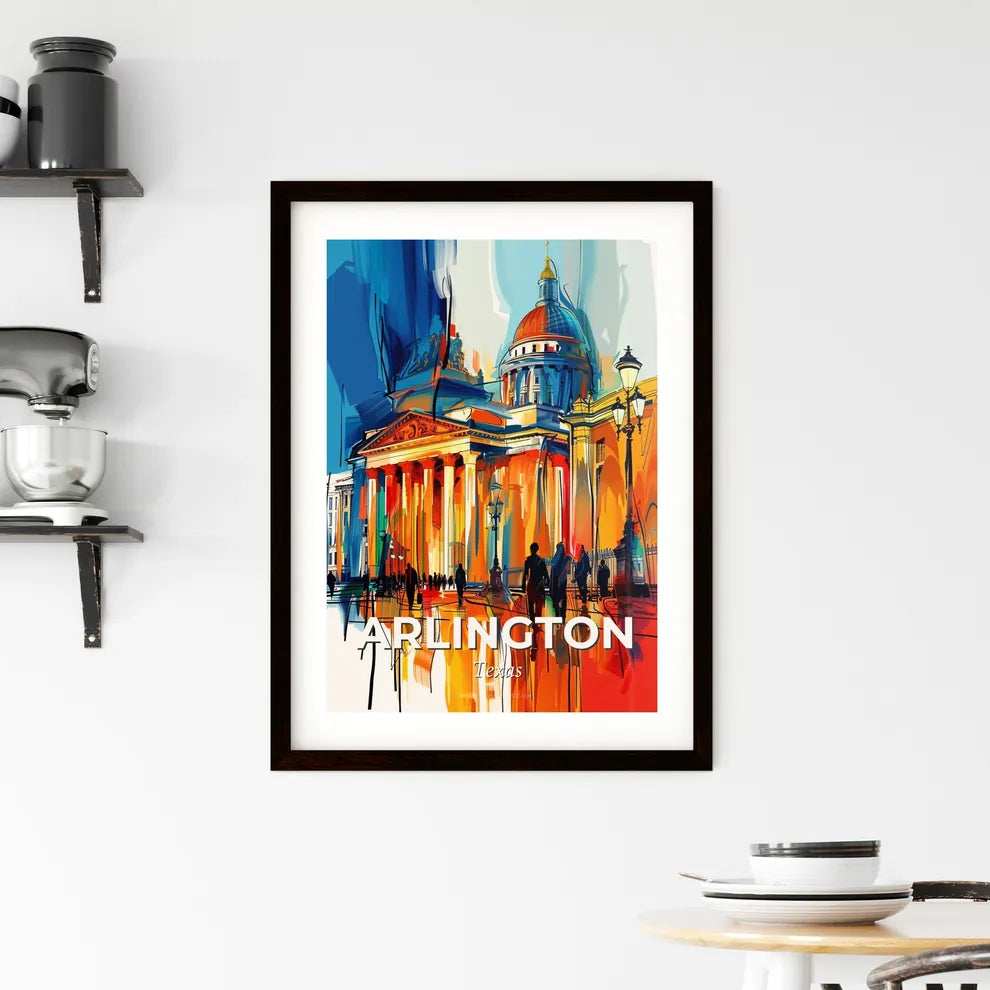 Vibrant Arlington, Texas Framed Print