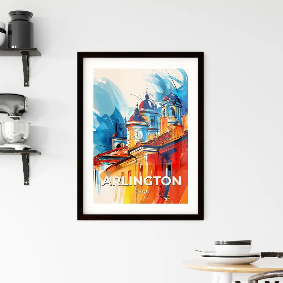 Vibrant Arlington, Texas Framed Print