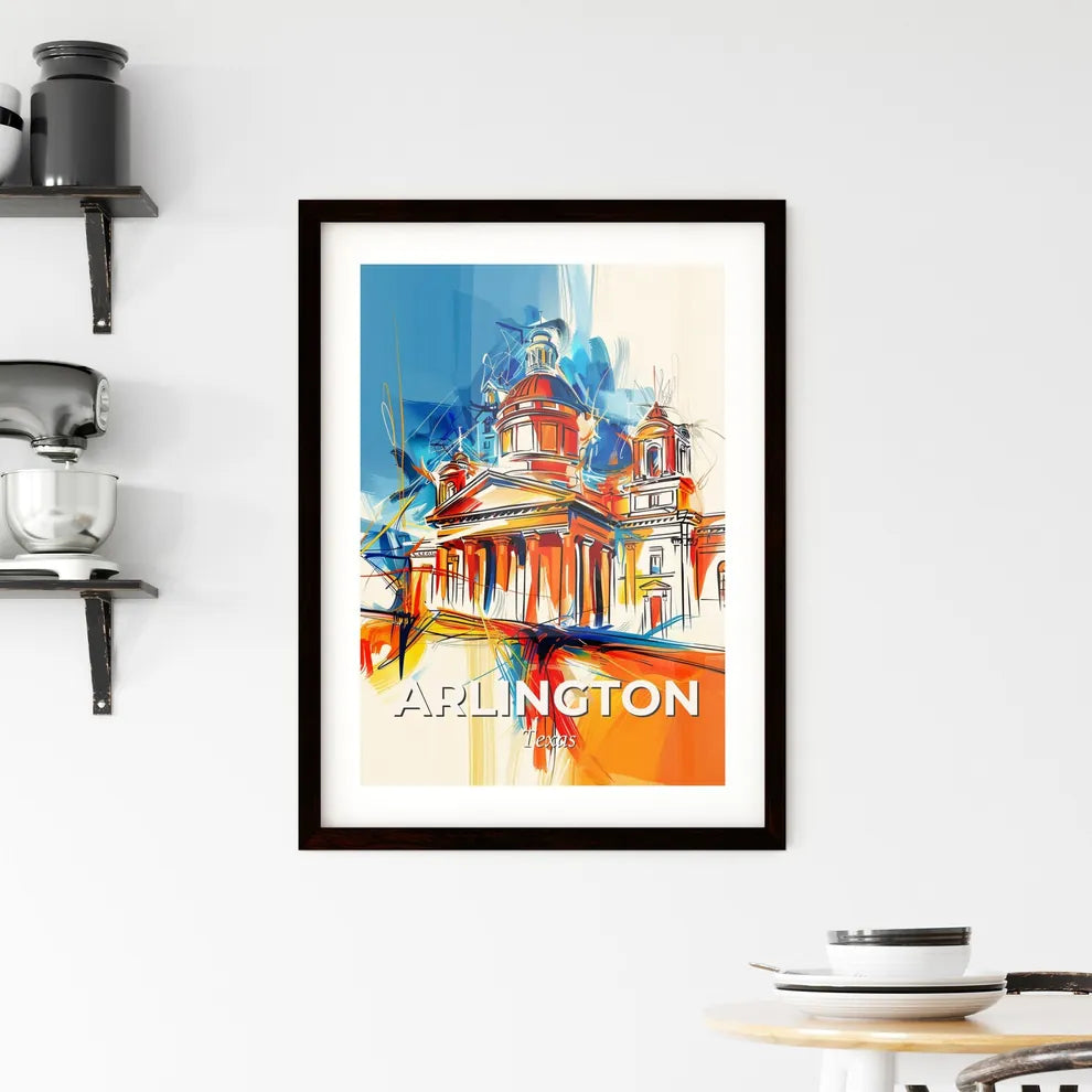 Vibrant Arlington, Texas Framed Print