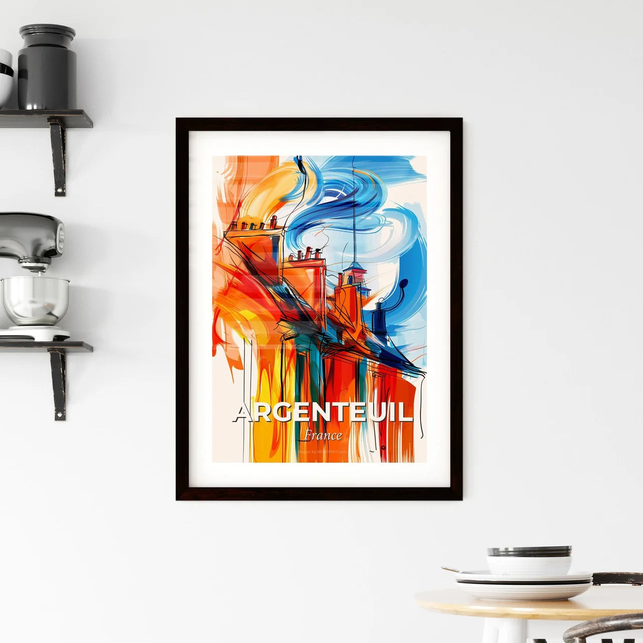 Vibrant Argenteuil, France Framed Print