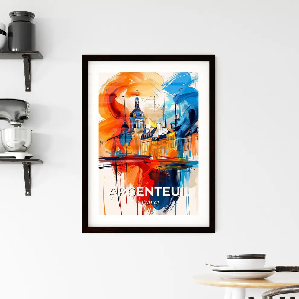 Vibrant Argenteuil, France Framed Print