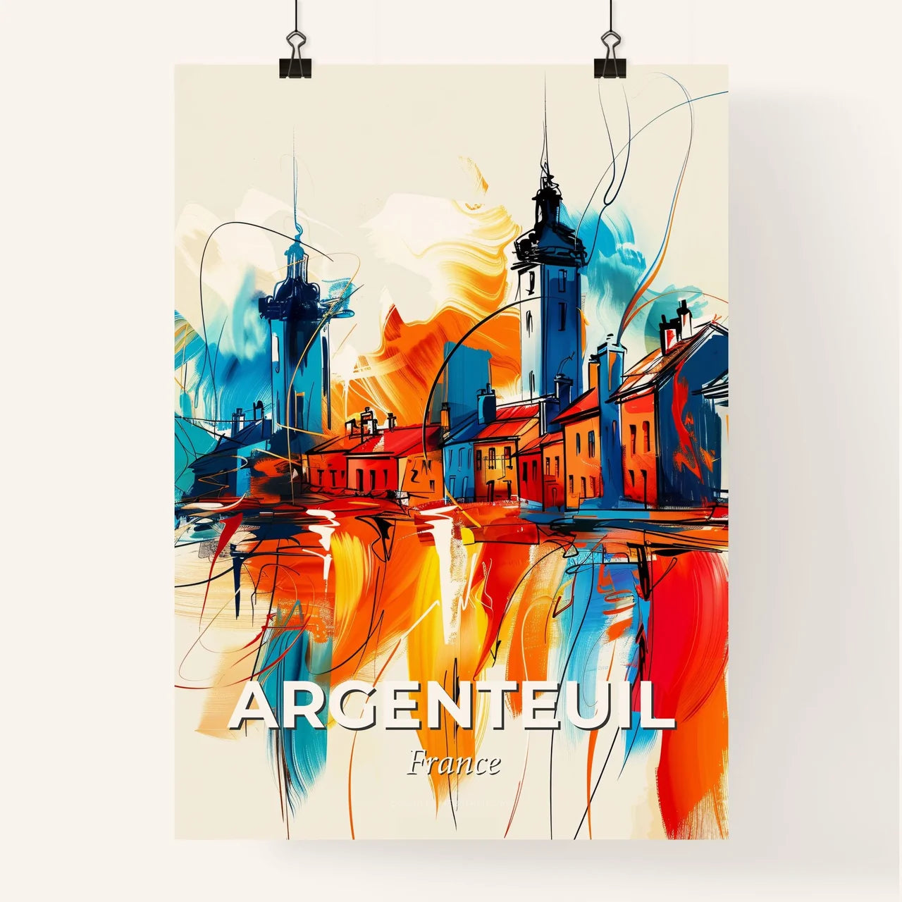 Vibrant Argenteuil, France Poster