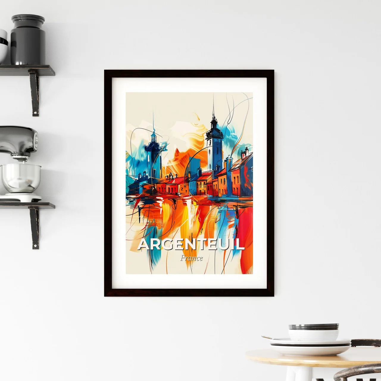 Vibrant Argenteuil, France Framed Print